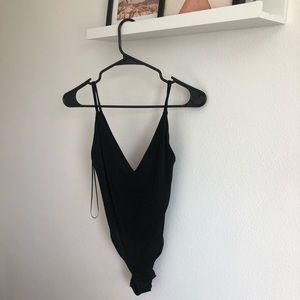 *never worn* Zara V-neck Black Bodysuit
